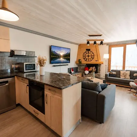 Renove Chaleureux Et Moderne, 120m², 10-12 Pers, Acces Direct Aux Pistes, Stationnement Inclus - Fr-1-545-20 Lejlighed *